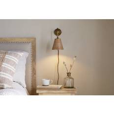 Nkuku Vattu Mango Wood Plug In Lamp Lights Wall light