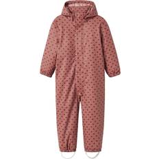 Name It Flyverdragter Børnetøj Name It Atelier Gummi Mini Ladry10 Snowsuit - Blomme/Pink