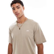 T-Shirt With Chest Logo - Beige