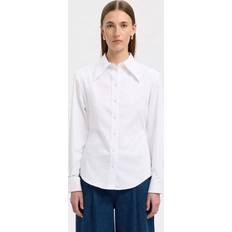 Nicolina Slim Fit Long Sleeve Shirt - White