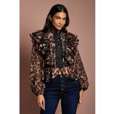 Multicoloured Blouses Coast Leopard Blouse Womens Occasion Tops