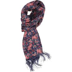 Paisley Accessories Luke 1977 Womens One Paisley Silk Scarf - Navy/Red