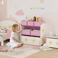Aiyaplay 3-Tier Kids Storage Shelf Pink