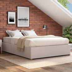 Built-in Storages - Double Beds Frame Beds Aspire Upholstered Platform Ottoman Frame Bed