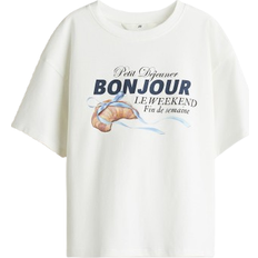 H&M Oversized Bomuld T-shirt - Hvid