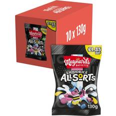 Liquorice Allsorts Sweets Bag 130g Pack 10