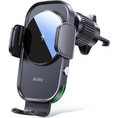 Mobile Device Holders Auckly Qi 15W Car Phone Holder Black