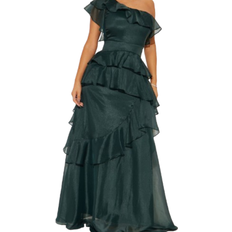 Fashion Nova Giselle Ruffle Gown - Hunter