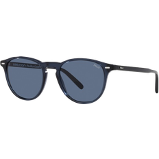 Ralph Lauren Herre Solbriller Ralph Lauren Stilfulde Solbriller Ph4181 - Transparent Bright Navy Blue