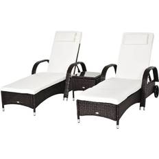 Glass Sun Beds OutSunny Alfresco - Brown 2-pack