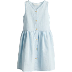 H&M Cotton Dress - Light Blue (1270217005)