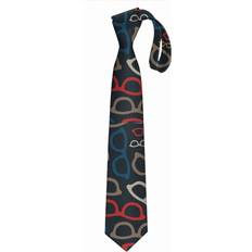 BearLad Smart Glasses Pattern Neck Tie Fashion - Casual