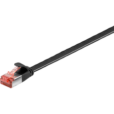 Goobay Flat RJ45 U/FTP Cat6 M-M Black 20m