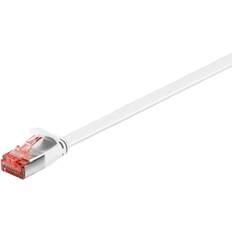 Goobay Flat RJ45 U/FTP Cat6 M-M White 20m