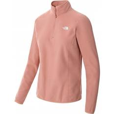 Hiking - Pink Jumpers The North Face Women's 100 Glacier 1/4 Zip Fleece - Rose Dawn