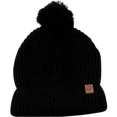 Mens Pom Pom Beanie - Black