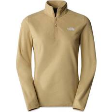 The North Face Women's 100 Glacier 1/4 Zip Fleece - Khaki Stone
