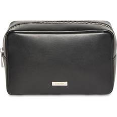 Calvin Klein Toilettasker & Kosmetiktasker Calvin Klein Full Grain Leather Wash Bag - Black