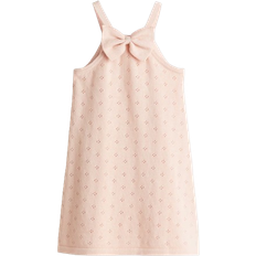 H&M Pointelle Knit Cotton Dress - Light Pink (1288671002)