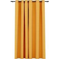 vidaXL Linen-Look Yellow 245x290cm