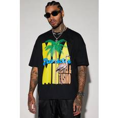 Fashion Nova Money Oversized Short Sleeve Tee - Black