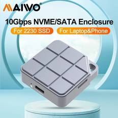 Externa lagringschassin Maiwo M.2 2230 NVMe SATA SSD Mini Ulkoinen Kotelo