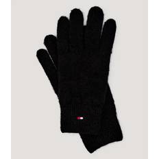 Tommy Hilfiger Handskar & Vantar Tommy Hilfiger Fingervantar Flag Fluffy Knit Gloves - Black