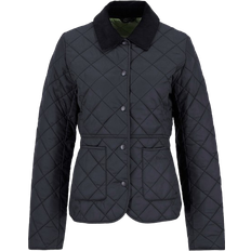 Barbour Deveron Quilted Jacket - Black/Olive