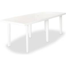 Tavoli da Bistrot da Esterno Ipae Progarden Tavolo Allungabile Rettangolare Trio 216x90x72 cm Bianco