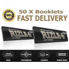 Rolling Papers Rizla Black Medium Thin Cartine Papers Box 50