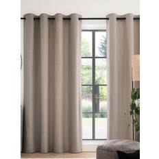 NEXT Natural Dark Blackout Thermal Cotton Eyelet Curtains