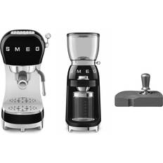 Smeg Coffee Makers Smeg ECF02 Espresso Machine CGF11 Coffee Grinder Bundle