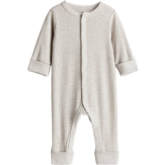 H&M Adjustable Fit Romper Suit - Light Beige (1194079007)
