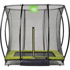 Exit Toys Silhouette Ground Trampoline 153x214cm + Safety Net Green