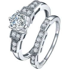 Temu 100% 925 Sterling Silver, Stylish, Shiny Elegant Round Rings On Men's Valentine Wedding Gifts