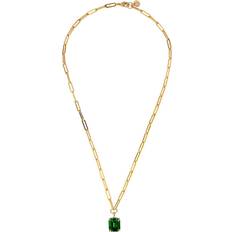 Dyrberg/Kern Halsband Dyrberg/Kern Octa Halsband - Guld/Green