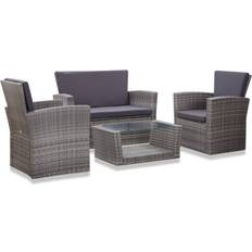 vidaXL 46086 Loungesæt, 1 borde inkl. 2 stole & 1 sofaer