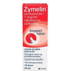 Zymelin næsespray Zymelin Ukonserveret Næsespray 1 mg/ml 10 ml 10ml Næsespray