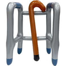 Shein 2pcs Set Inflatable Walking Frame And Cane Elderly Costume Accessory