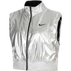 Nike Silver Outerwear Nike Court Slam Women's Tennis Gilet - Grey
