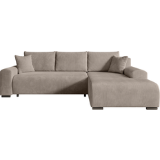 Fursell L-Form Ecksofa Nelly Cappucino Sofa 270cm 3-Sitzer