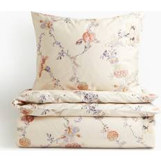 H&M Enkelt I Bomullssatin 150x200 50x60 - Beige Påslakan Beige (200x150cm)