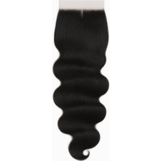 Black Stick Hair Extensions Wigs LDN 7x7 Body Wave HD Lace Closures 16 inch Black