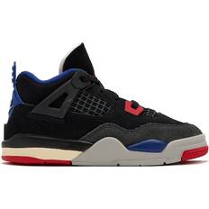 Basketball Shoes Children's Shoes on sale Jordan Air 4 Retro Toddlers - Black/Fire Red/Deep Royal Blue
