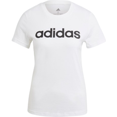 adidas Women's Loungewear Essentials Slim Logo T-shirt - White/Black