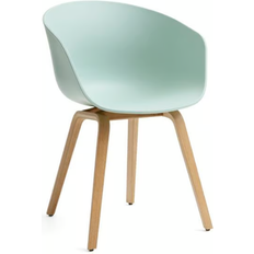 Hay AAC 22 Slate Blue/Water Based Lacquered Oak Armchair 79cm