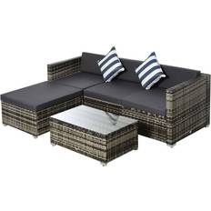 OutSunny 860-017V70 - Grey Outdoor Lounge Set
