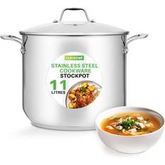 Large Stainless Steel Stock Pot with Lid