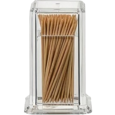 1pc PMMA Toothpick Holder, Modern Clear Toothpick Holder Dispenser For