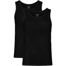 Viskos Linnen Resteröds Bamboo Tank Top 2-pack - Black